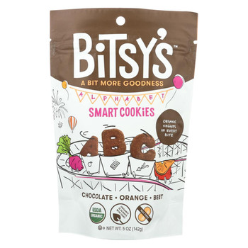 Bitsys Brainfood Cookies Orange Chocolate Beet - Case of 6 - 5 oz.