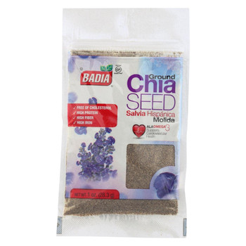 Badia Spices - Chia Seed Ground - Case of 12-1 oz Badia Spices - Chia Seed Ground - Case of 12-1 oz