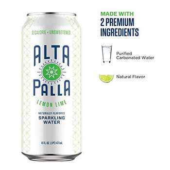Alta Palla - Sparkling Water Lemon Lime - Case of 1-8/16 fl oz. Alta Palla - Sparkling Water Lemon Lime - Case of 1-8/16 fl oz.