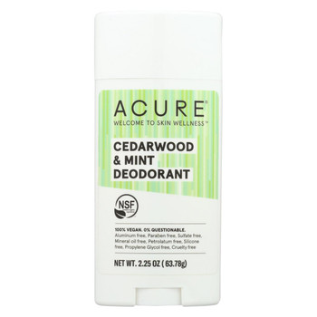 Acure - Deodorant - Cedarwood and Mint - 2.25 oz