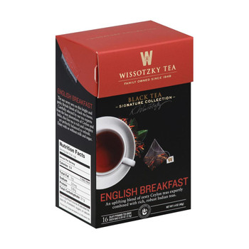 Wissotzky English Breakfast Tea - Case of 6 - 16 BAG