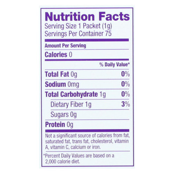 Wholesome Sweeteners Stevia - Organic - 75 count - case of 6 Wholesome Sweeteners Stevia - Organic - 75 count - case of 6