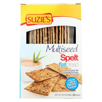 Suzie's Spelt Flat Bread - Multiseed - Case of 12 - 4.5 oz. Suzie's Spelt Flat Bread - Multiseed - Case of 12 - 4.5 oz.