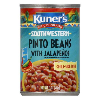 Kuner Pinto Beans - Jalapenos - Case of 12 - 15 oz.