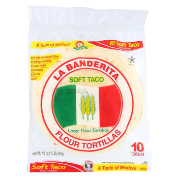 La Banderita Soft taco - Flour - Case of 12 - 16 oz.