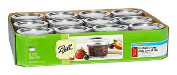 Ball Canning - Jars Quilted Jelly 4 Oz - CS of 1-12 CT