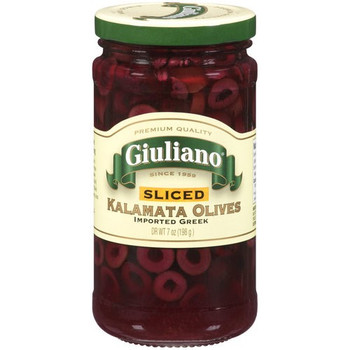 Giuliano's Specialty Foods - Kalamata Olive - Sliced - Case of 6 - 7 oz.