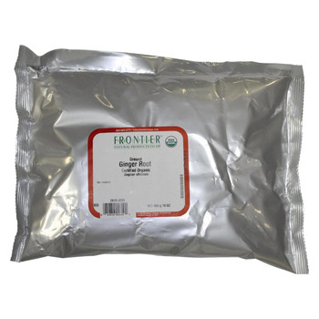 Frontier Herb Ginger Root Organic Powder Ground - Single Bulk Item - 1LB