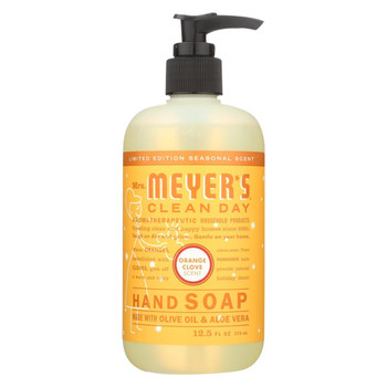 Mrs. Meyer's Clean Day - Liquid Hand Soap - Orange Clove - Case of 6 - 12.5 fl oz.