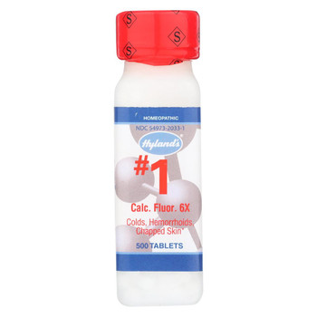 Hyland's Calcium Fluoride 6x - 1 g - 500 Tablets Hyland's Calcium Fluoride 6x - 1 g - 500 Tablets