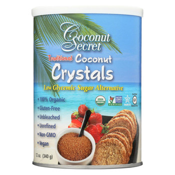 Coconut Secret - Raw Crystals - Coconut - Case of 12 - 12 oz.