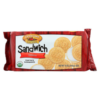 Country Choice Sandwich Cookie - Vanilla - Case of 6 - 12 oz.