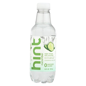 Hint Cucumber Water - Cucumber - Case of 12 - 16 Fl oz.