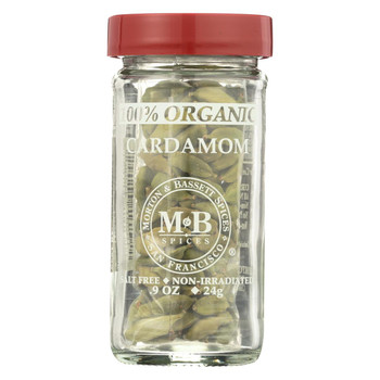 Morton and Bassett 100% Organic Seasoning - Cardamom - .9 oz - Case of 3