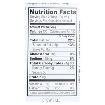 Drew's Organics - Salad Dressing - Caesar Classic - Case of 6 - 8 fl oz. Drew's Organics - Salad Dressing - Caesar Classic - Case of 6 - 8 fl oz.