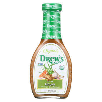 Drew's Organics - Salad Dressing - Asian Ginger - Case of 6 - 8 fl oz. Drew's Organics - Salad Dressing - Asian Ginger - Case of 6 - 8 fl oz.