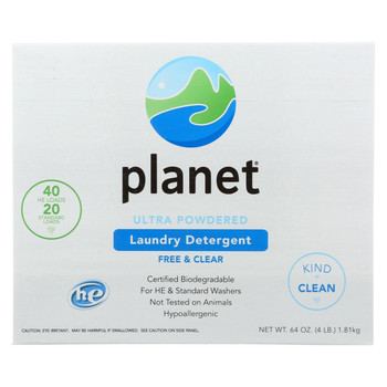 Planet Ultra Powdered Laundry Detergent - Case of 10 - 64 oz. Planet Ultra Powdered Laundry Detergent - Case of 10 - 64 oz.