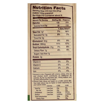 Arrowhead Mills Organic Savory Herb Stuffing Mix - Case of 12 - 10 oz Arrowhead Mills Organic Savory Herb Stuffing Mix - Case of 12 - 10 oz