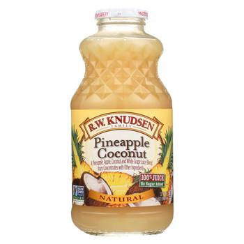 R.W. Knudsen - Juice Blends - Pineapple Coconut - Case of 12 - 32 Fl oz.