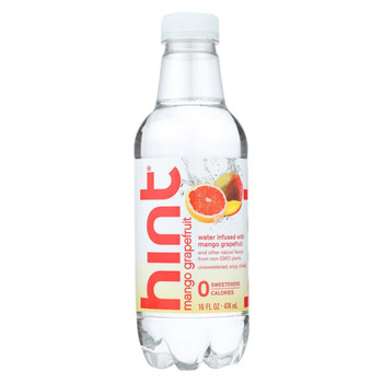 Hint Grapefruit Water - Mango Grapefruit - Case of 12 - 16 Fl oz. Hint Grapefruit Water - Mango Grapefruit - Case of 12 - 16 Fl oz.