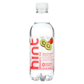 Hint Fruit Water - Strawberry and Kiwi - Case of 12 - 16 Fl oz.