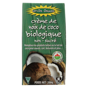 Let's Do Organics Organic Creamed - Coconut - Case of 6 - 7 oz.