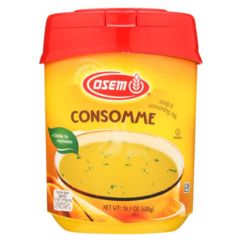 Osem Consomme Soup and Seasoning Mix - Chicken - Case of 12 - 14.1 oz.