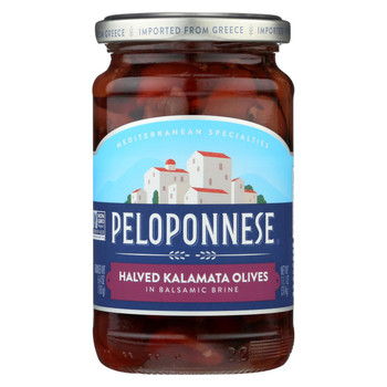 Peloponnese Kalamata Olive Halved - Case of 6 - 6.4 oz.