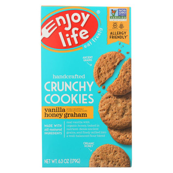 Enjoy Life - Cookie - Crunchy - Vanilla Honey Graham - Gluten Free - 6.3 oz - case of 6 Enjoy Life - Cookie - Crunchy - Vanilla Honey Graham - Gluten Free - 6.3 oz - case of 6