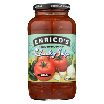 Enrico's Salsa - Mild - Case of 12 - 26 oz. Enrico's Salsa - Mild - Case of 12 - 26 oz.