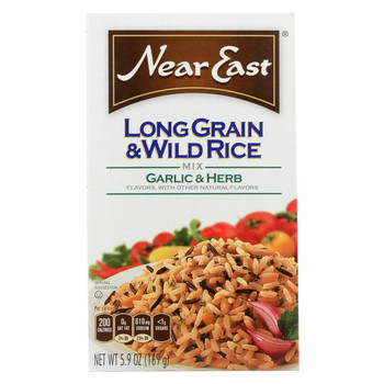 Near East Long Grain & Wild Rice - Garlic - Case of 12 - 5.9 oz Near East Long Grain & Wild Rice - Garlic - Case of 12 - 5.9 oz