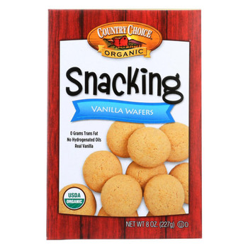 Country Choice Snacking Cookie - Vanilla Wafers - Case of 6 - 8 oz.