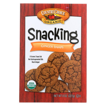Country Choice Snacking Cookie - Ginger Snaps - Case of 6 - 8 oz.