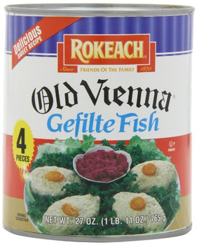 Rokeach Fish Jellied Old Vienna - Case of 12 - 27 oz