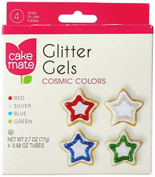 Cake Mate - Gels Cosmic Glitter - Case of 12-2.7 oz