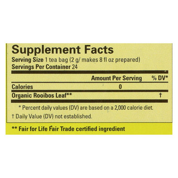 Ecoteas Organic Rooibos Sustainably Harvested Warm Balance Tea Bags - Case of 6 - 24 Bags Ecoteas Organic Rooibos Sustainably Harvested Warm Balance Tea Bags - Case of 6 - 24 Bags