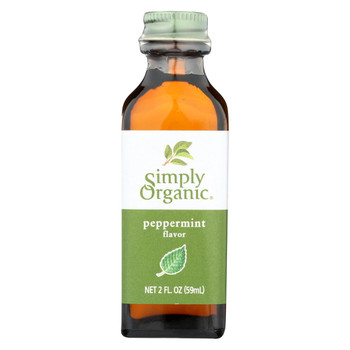 Simply Organic Peppermint Flavor - Organic - 2 oz Simply Organic Peppermint Flavor - Organic - 2 oz