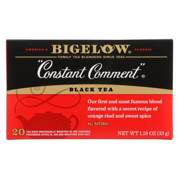 Bigelow Tea Constant Comment Black Tea - Case of 6 - 20 Bags Bigelow Tea Constant Comment Black Tea - Case of 6 - 20 Bags
