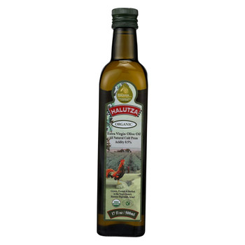 Halutza Olive Oil - Organic - Extra Virgin - Case of 6 - 17 fl oz