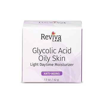 Reviva Labs Glycolic Acid Oily Skin Daytime Light Cream Moisturizer - 1.5 oz