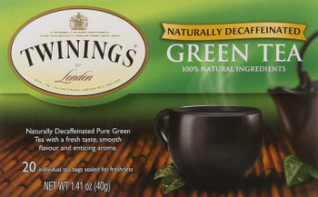 Twinings Tea Green Tea - Decaffeinated - Case of 6 - 20 Bags