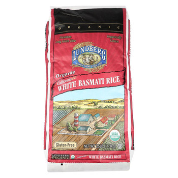 Lundberg Family Farms Organic California White Basmati Rice - Single Bulk Item - 25LB Lundberg Family Farms Organic California White Basmati Rice - Single Bulk Item - 25LB