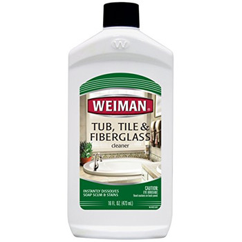 Weiman Tub - Tile and Fiberglass Cleaner - Case of 6 - 16 oz. Weiman Tub - Tile and Fiberglass Cleaner - Case of 6 - 16 oz.