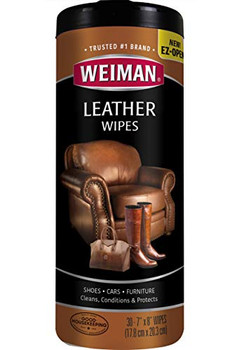 Weiman Leather Wipes - Case of 4 - 30 Count Weiman Leather Wipes - Case of 4 - 30 Count