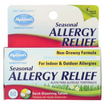 Hylands Homepathic Seasonal Allergy Relief - 60 Tablets Hylands Homepathic Seasonal Allergy Relief - 60 Tablets