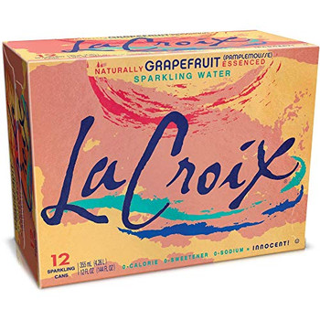 Lacroix Sparkling Water - Grapefruit - Case of 2 - 12 Fl oz.