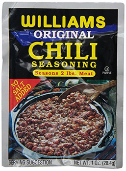 Williams Seasoning - Chili - Case of 24 - 1 oz Williams Seasoning - Chili - Case of 24 - 1 oz