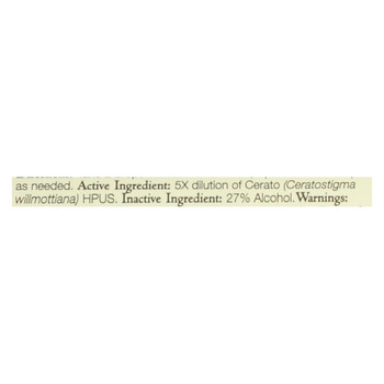 Bach Flower Remedies Essence Cerato - 0.7 fl oz Bach Flower Remedies Essence Cerato - 0.7 fl oz