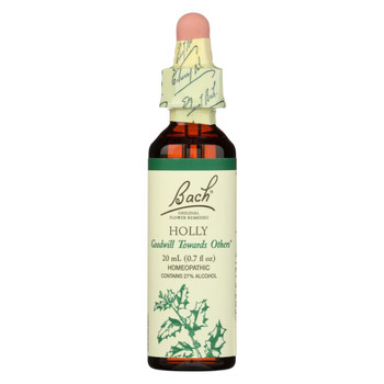 Bach Flower Remedies Essence Holly - 0.7 fl oz Bach Flower Remedies Essence Holly - 0.7 fl oz