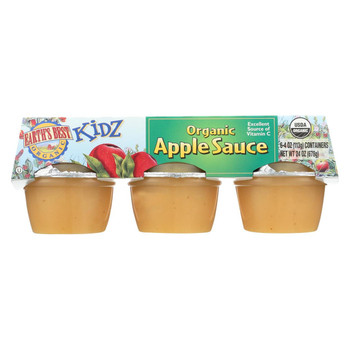 Earth's Best Kidz Organic Apple Sauce Cups - Case of 12 - 4 oz.